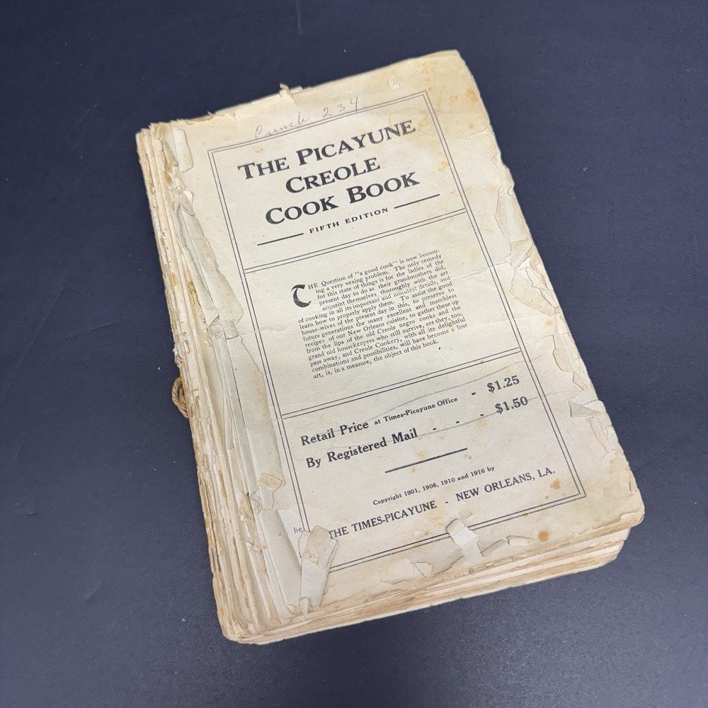 The Picayune Creole Cook Book 1916 AS IS New Orleans Louisiana Times Picatuyne